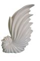 Vase blanc coquillage